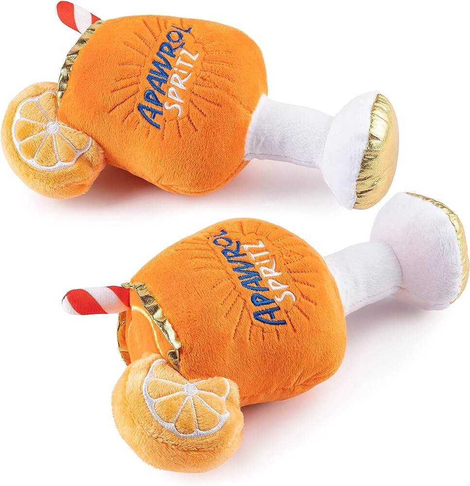 Features of Aperol Spritz dog toy