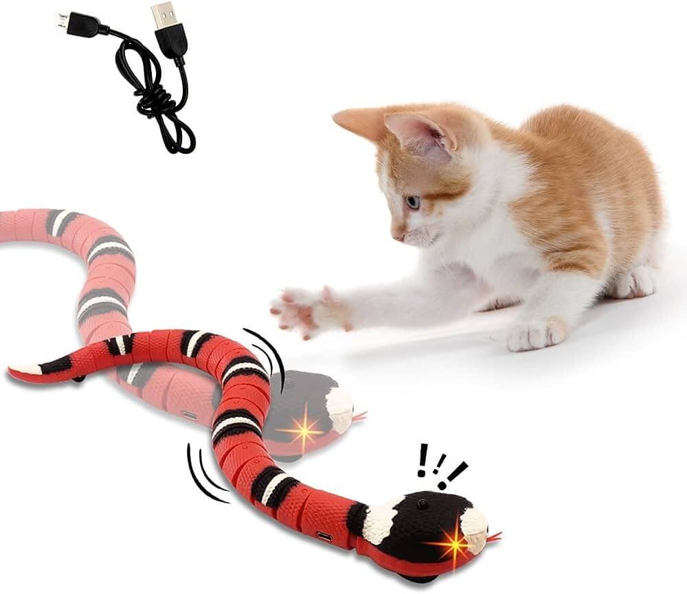 Realistic Snake Interactive Cat Toy