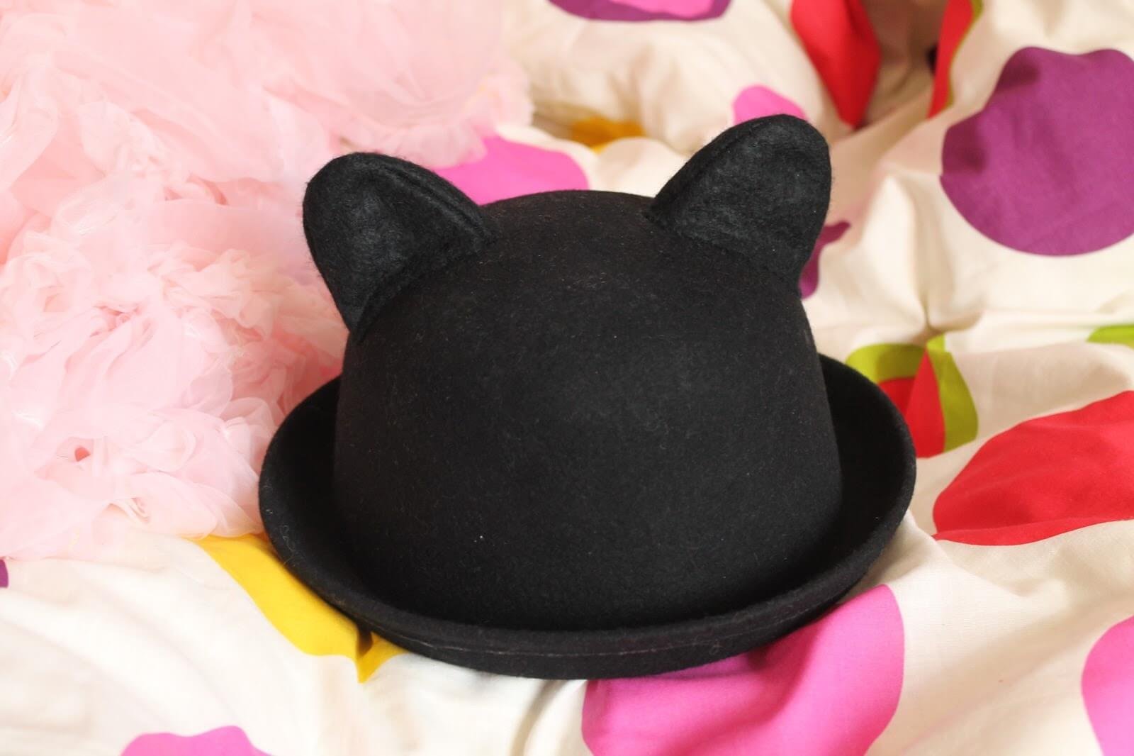 Black Cat Ears Hat diy for cat