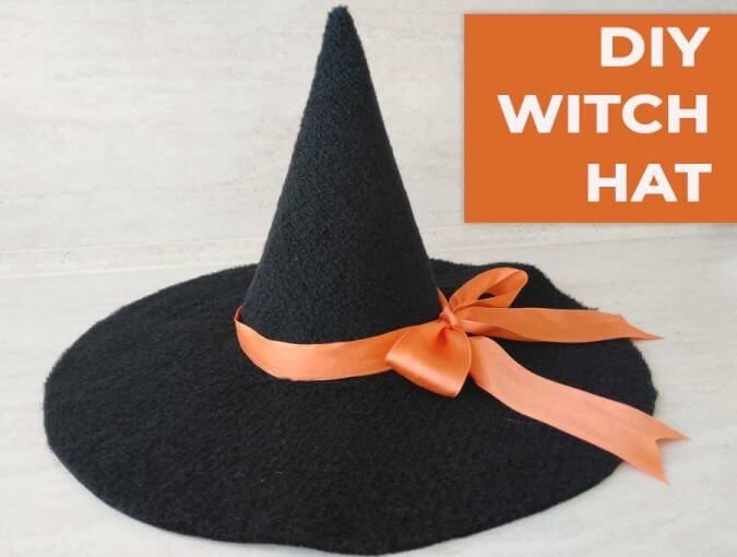 Felt Witch DIY Hat for cat