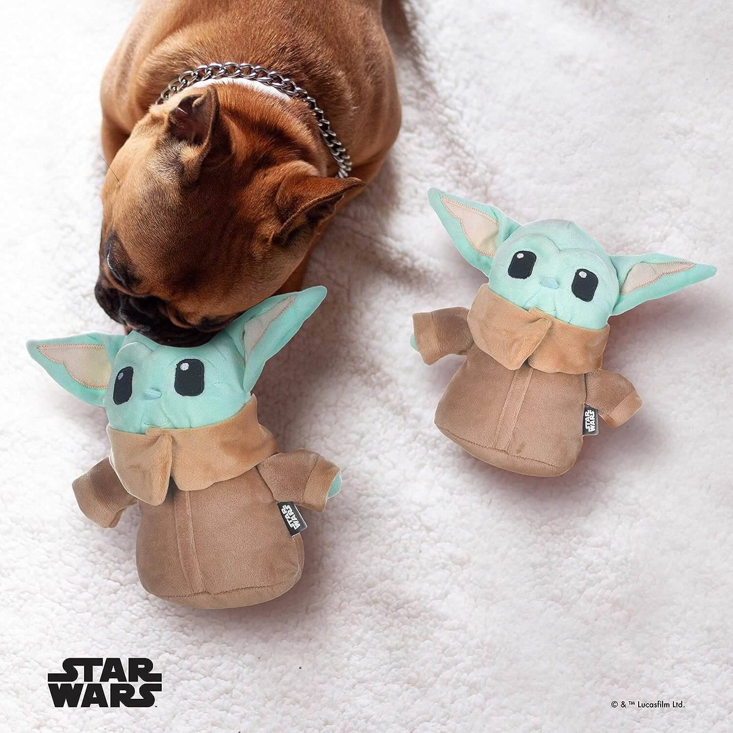 Star Wars The Mandalorian The Child Plush Figure Dog Toys Bulk 12 Pc Clipstrip | 6 Inch Small Dog Toys from Star Wars the Mandalorian | Soft, Plush, Squeaky Dog Toys Great for Small Pet Shops
