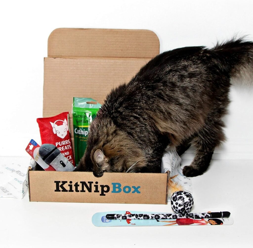KitNipBox | Happy Cat Dietary Box | Monthly Cat Subscription Boxes Filled with Cat Toys, Kitten Toys, North American Grown Catnip Toys, and Cat Treats